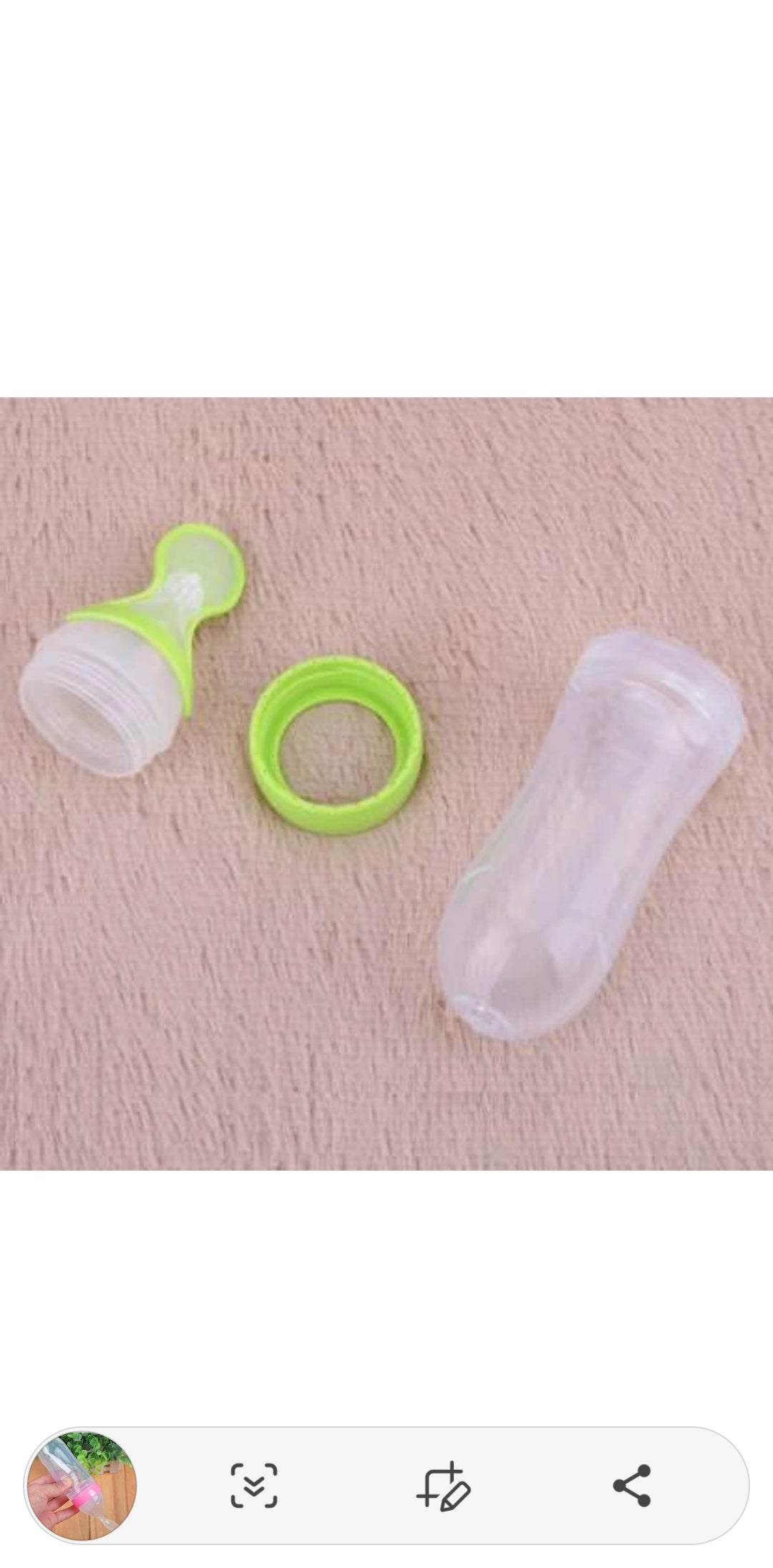Baby Squeezy Food Grade Silicone Bottle Feeder for Baby Feeding
