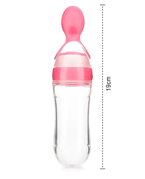 Baby Squeezy Food Grade Silicone Bottle Feeder for Baby Feeding