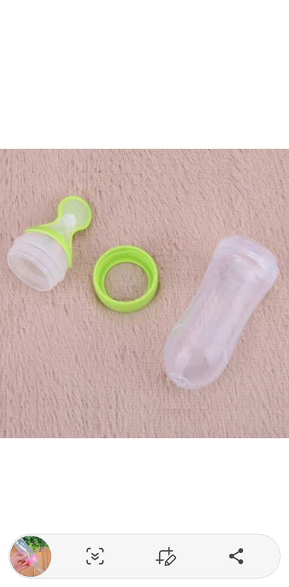 Baby Squeezy Food Grade Silicone Bottle Feeder for Baby Feeding