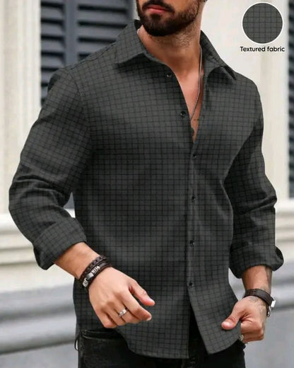 Mens Textured shirt, popcorn shirt for men