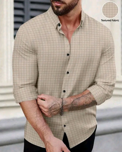 Mens Textured shirt, popcorn shirt for men