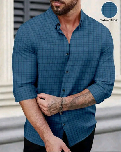 Mens Textured shirt, popcorn shirt for men