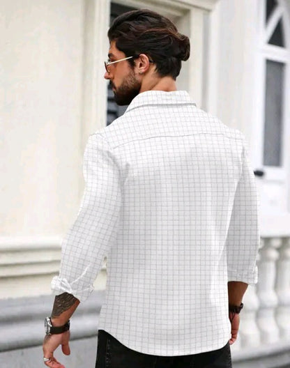 Mens Textured shirt, popcorn shirt for men