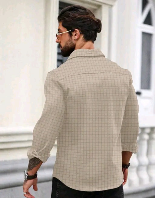 Mens Textured shirt, popcorn shirt for men