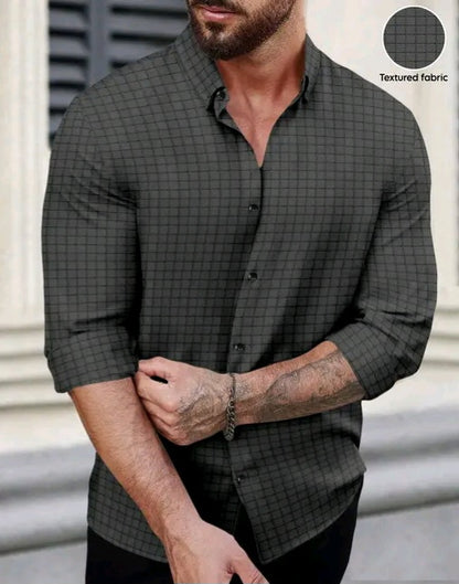 Mens Textured shirt, popcorn shirt for men