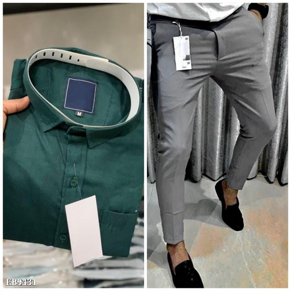 Formal Plain Shirt And Pent Combo