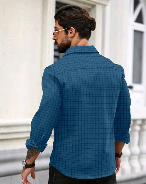 Mens Textured shirt, popcorn shirt for men