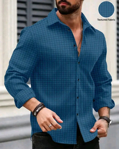 Mens Textured shirt, popcorn shirt for men