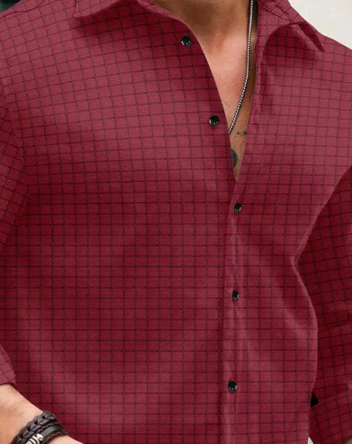 Mens Textured shirt, popcorn shirt for men